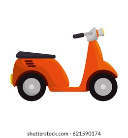 scooter motorcycle isolated icon