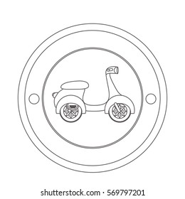 Scooter motorcycle vehicle