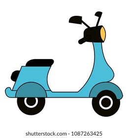 scooter motorcycle vehicle icon