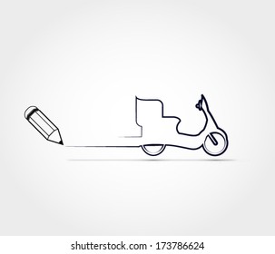 Scooter outline