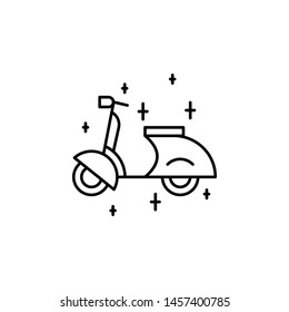 scooter outline icon. Element of lifestyle illustration icon. Premium quality graphic design. Signs and symbol collection icon for websites, web design, mobile app, UI, UX