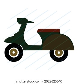 scooter outline icon. Element of lifestyle illustration icon. 