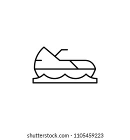 scooter outline icon. Element of sports items icon for mobile concept and web apps. Thin line scooter outline icon can be used for web and mobile on white background