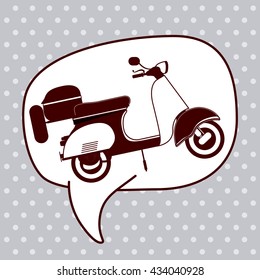 scooter pop art design 