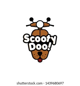 Scooter rental cute logo design
