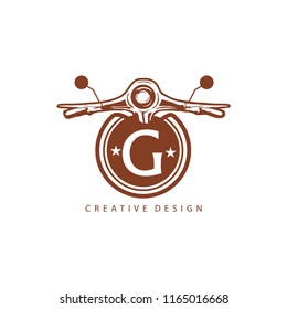 Scooter Retro Badge G Letter Logo