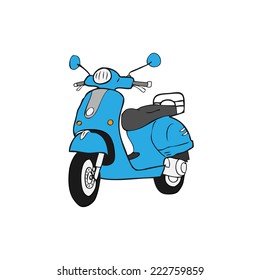 Scooter retro design cartoon vector