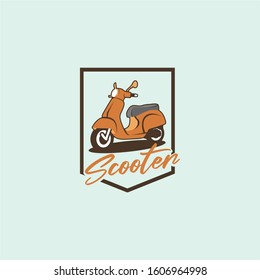 Scooter Retro Logo Image Stock