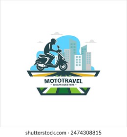 Scooter Retro Logo template design