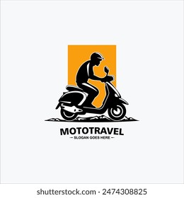 Scooter Retro Logo template design