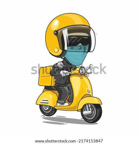 scooter riders deliver orders quickly