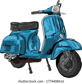 Ilustración vectorial escalable Scooter para diseño