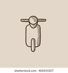 Icono de sketch de Scooter.