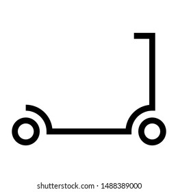 scooter thin line vector icon