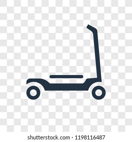 Scooter toy vector icon isolated on transparent background, Scooter toy transparency logo concept