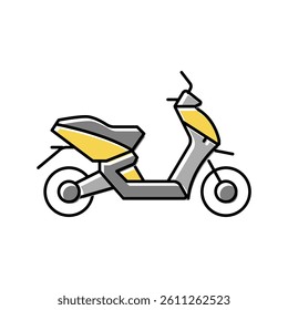 scooter transport color icon vector. scooter transport sign. isolated symbol illustration