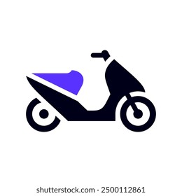 Scooter transport flat icon, side view