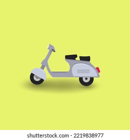 Scooter transport flat icons. Vector modern scooters and white color style