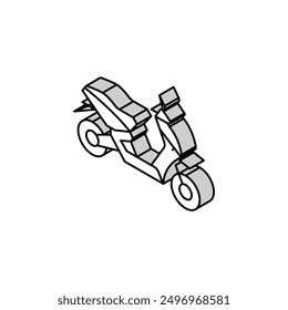 scooter transport isometric icon vector. scooter transport sign. isolated symbol illustration