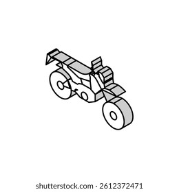 scooter transport isometric icon vector. scooter transport sign. isolated symbol illustration