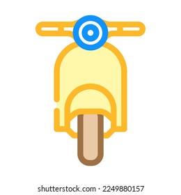 scooter transport vehicle color icon vector. scooter transport vehicle sign. isolated symbol illustration