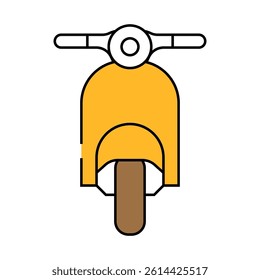 scooter transport vehicle line icon vector. scooter transport vehicle sign. isolated symbol illustration