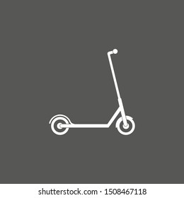 Scooter, transportation icon. Vector illustration, flat design.