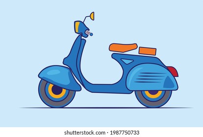 A scooter vector drawing for your designs