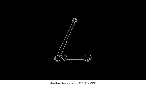 scooter vector emoji illustration flat style.
