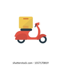 scooter vector flat colour icon 