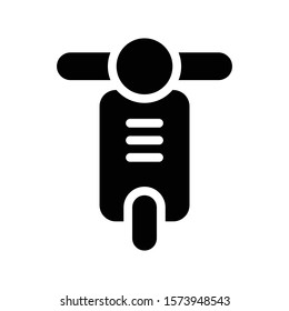 scooter vector glyph flat icon 