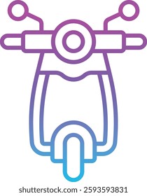 Scooter vector icon. Can be used for printing, mobile and web applications.