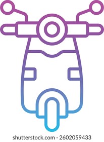 Scooter vector icon. Can be used for printing, mobile and web applications.