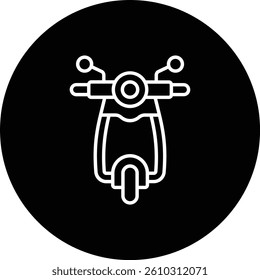 Scooter vector icon. Can be used for printing, mobile and web applications.