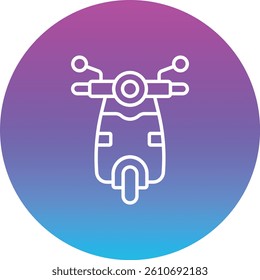 Scooter vector icon. Can be used for printing, mobile and web applications.