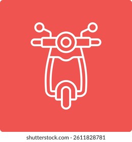 Scooter vector icon. Can be used for printing, mobile and web applications.