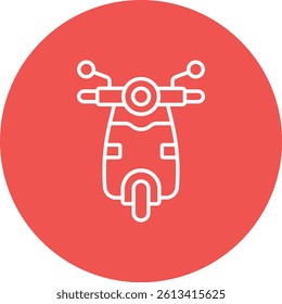 Scooter vector icon. Can be used for printing, mobile and web applications.
