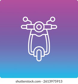 Scooter vector icon. Can be used for printing, mobile and web applications.