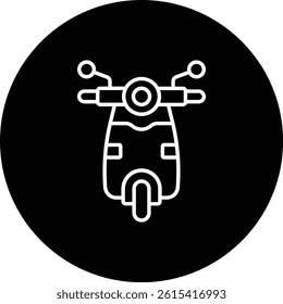 Scooter vector icon. Can be used for printing, mobile and web applications.