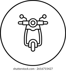 Scooter vector icon. Can be used for printing, mobile and web applications.