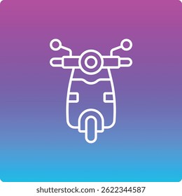 Scooter vector icon. Can be used for printing, mobile and web applications.