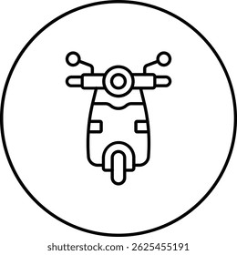 Scooter vector icon. Can be used for printing, mobile and web applications.