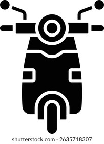 Scooter vector icon. Can be used for printing, mobile and web applications.