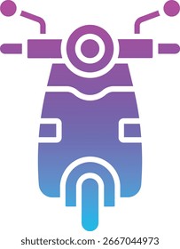 Scooter vector icon. Can be used for printing, mobile and web applications.