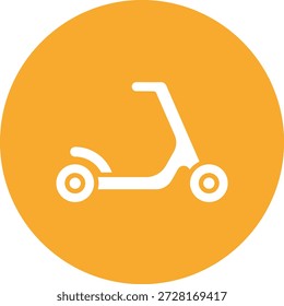 Ilustração de design de ícone de vetor de scooter
