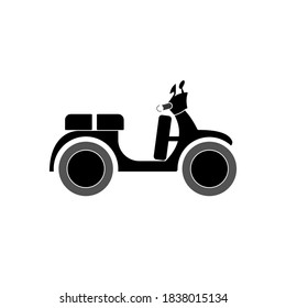 Icono de vector Scooter para el concepto móvil y diseño de aplicaciones web