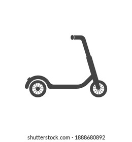 Scooter vector icon on white isolated background.