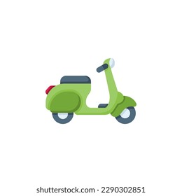 scooter vector icon. transportation and vehicle icon flat style. perfect use for icon, logo, illustration, website, and more. icon design color style