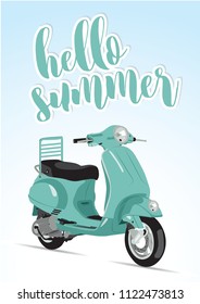 Scooter vector illustration