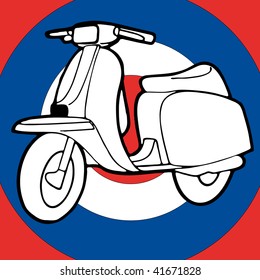 Scooter vector illustration